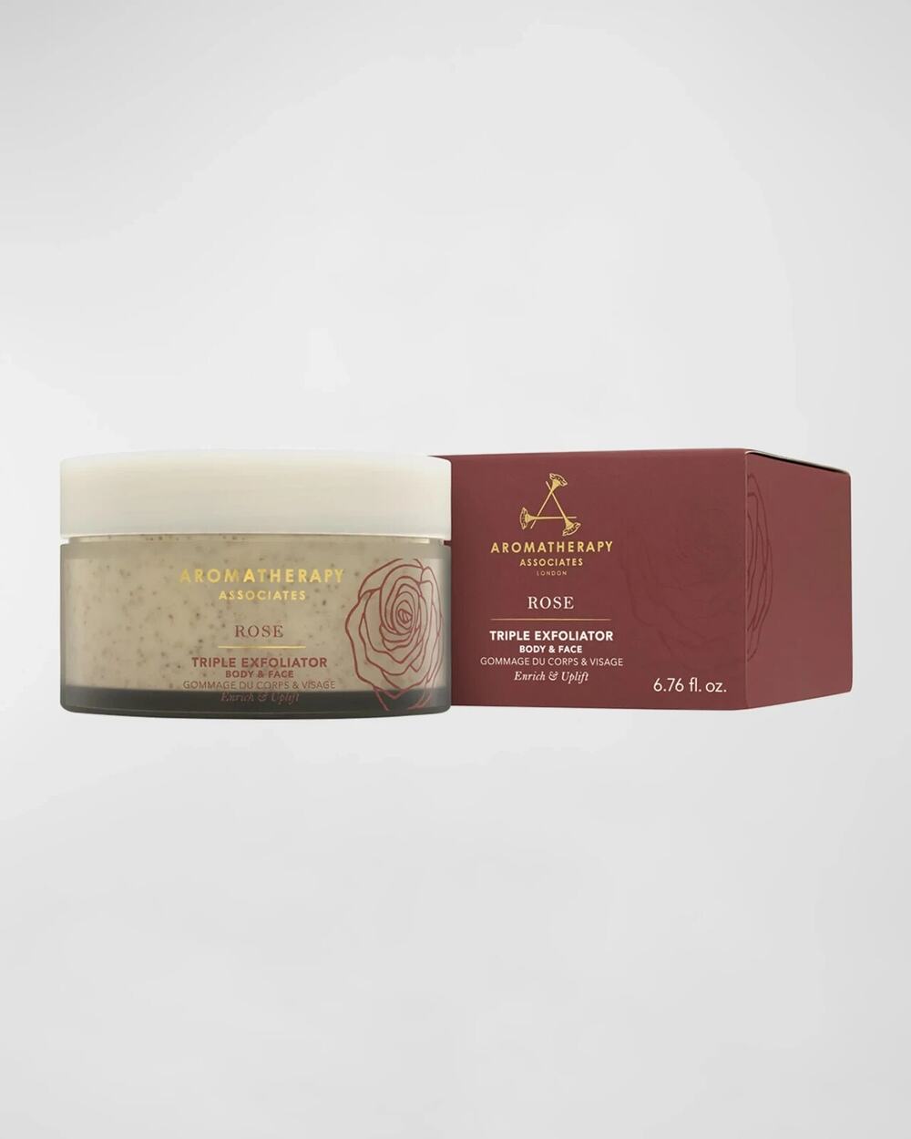 Aromatherapy Associates London Rose Triple Exfoliator Body & Face Microderma NIB